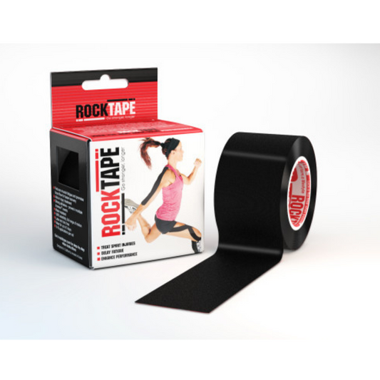 Rocktape Plain Black 5cm x 5mtr Roll-RockTape New Zealand-RockTape New Zealand