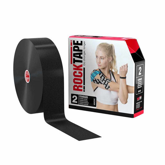 Rocktape Plain Black 5cm x 32mtr Practitioner Roll-RockTape New Zealand-RockTape New Zealand