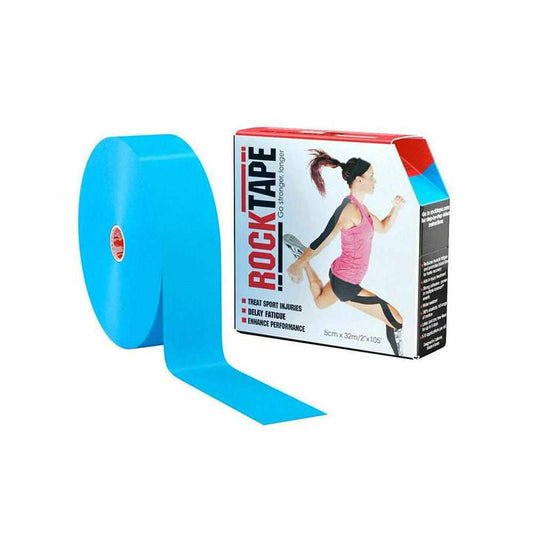 Rocktape Plain Blue 5cm x 32mtr Practitioner Roll-RockTape New Zealand-RockTape New Zealand